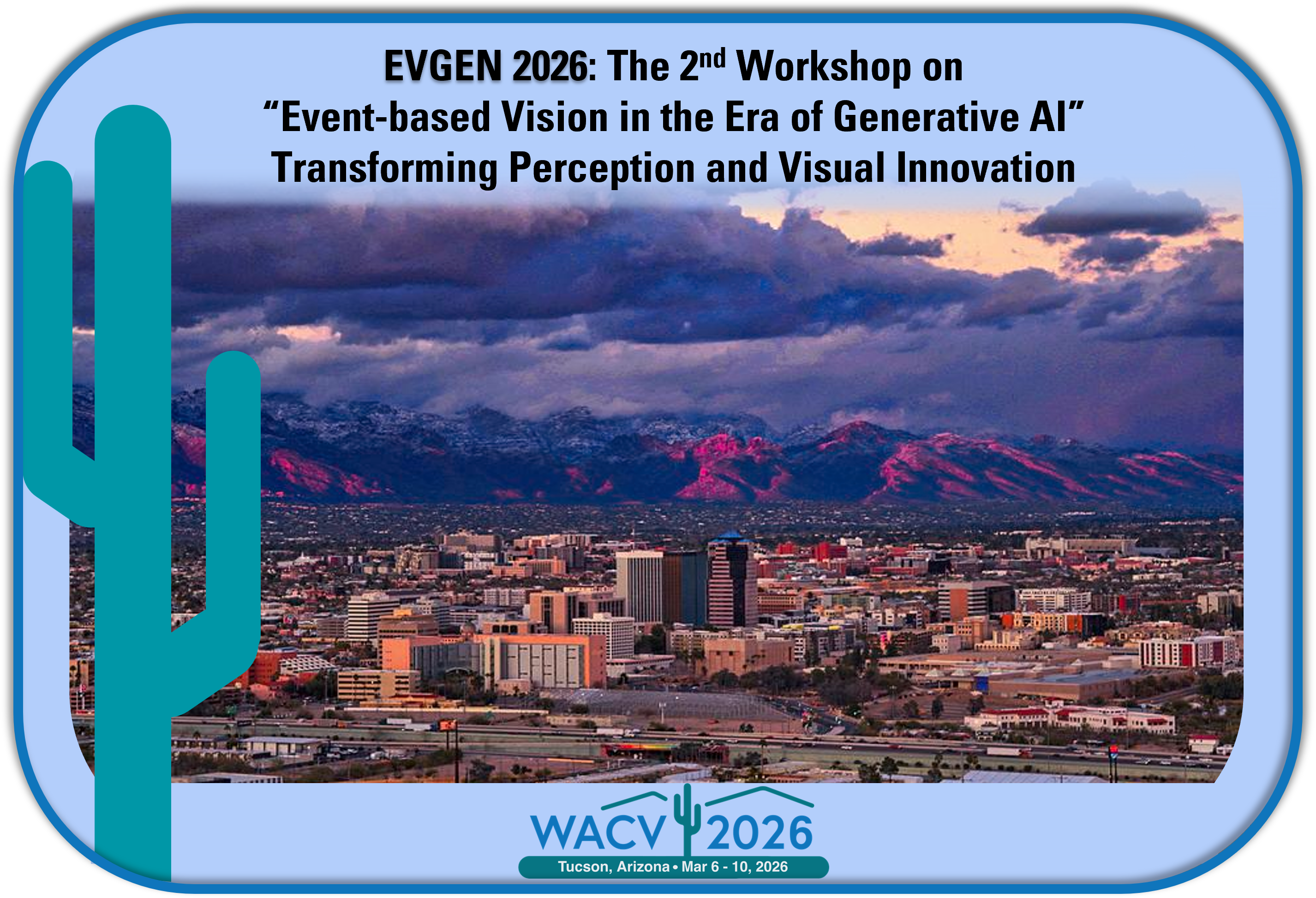 Banner for WACV 2026 Workshop on Event-based Vision in the Era of Generative AI
